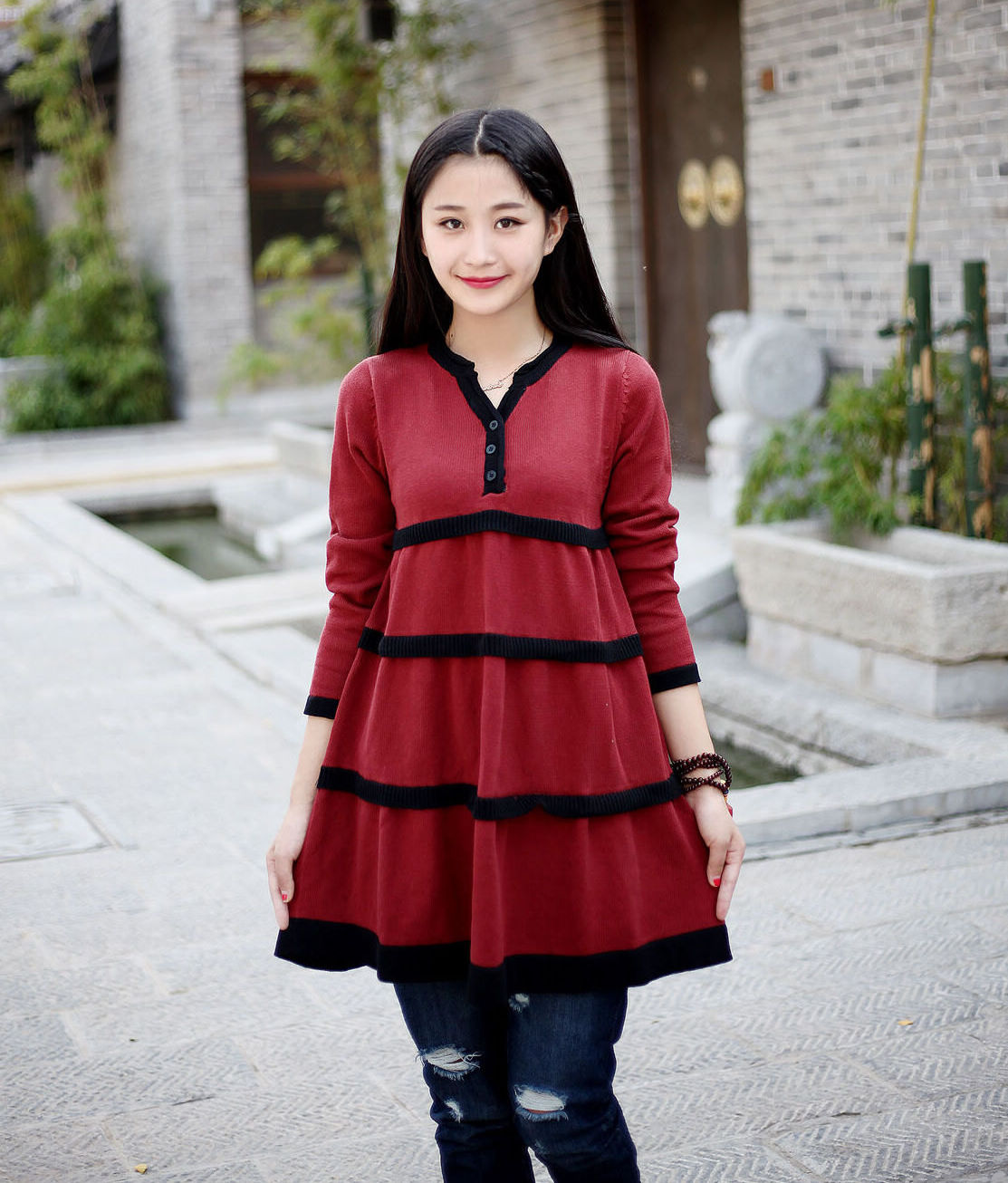 Cotton Sweater Winter Sweater Dresses Casual Loose Sweater Autumn Sweater Large Size Dress Winter Warm Sweater Tops